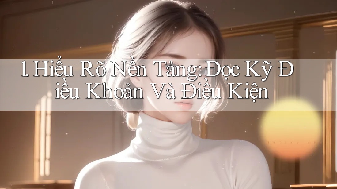 1. Hiểu Rõ Nền Tảng: Đọc Kỹ Điều Khoản Và Điều Kiện 1. Hiểu Rõ Nền Tảng: Đọc Kỹ Điều Khoản Và Điều Kiện
