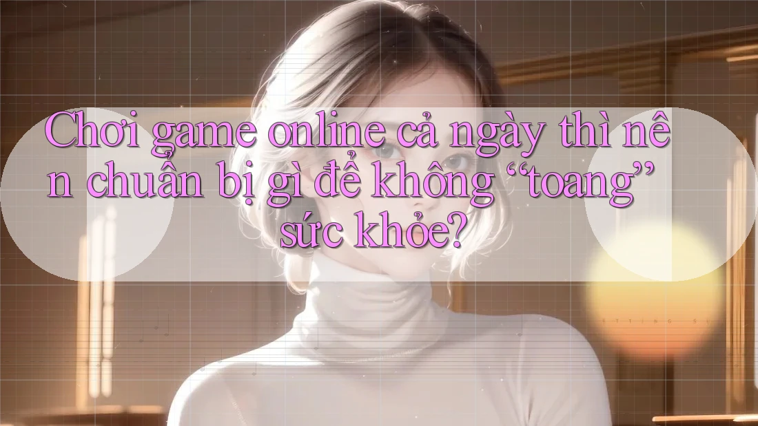 Chơi game online cả ngày thì nên chuẩn bị gì để không “toang” sức khỏe?