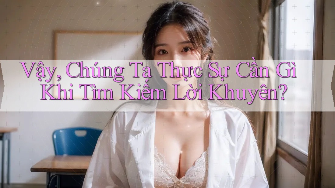 Vậy, Chúng Ta Thực Sự Cần Gì Khi Tìm Kiếm Lời Khuyên?